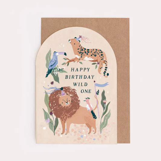 Happy Birthday Wild One - Greeting Card